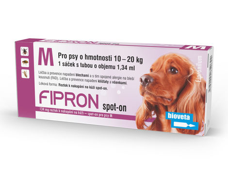 FIPRON 134 mg – spot-on pro psy M (pes 10–20 kg)