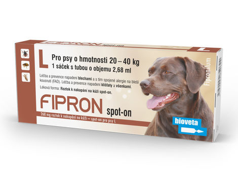 FIPRON 268 mg – spot-on pro psy L (pes 20–40 kg)