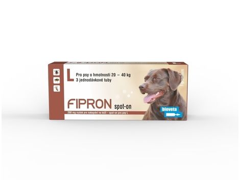 FIPRON 268 mg – spot-on pro psy L (pes 20–40 kg) – 3 kusy