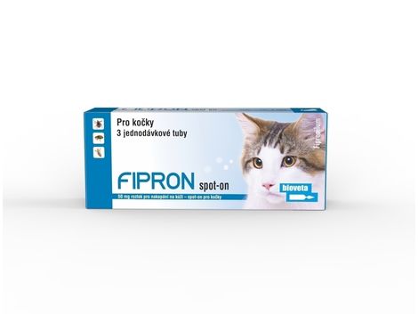 FIPRON 50 mg – spot-on pro kočky – 3 kusy