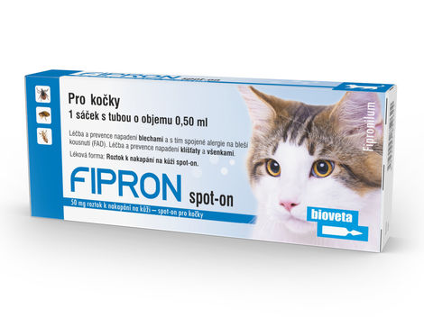 Obrázek produktu - FIPRON 50 mg – spot-on pro kočky