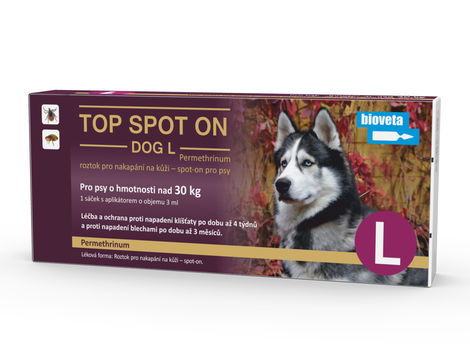 Obrázek produktu - TOP SPOT ON DOG L 1x3 ml (pes nad 30 kg)