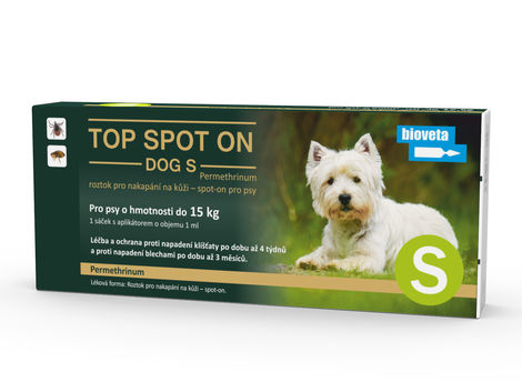 TOP SPOT ON DOG S 1x1 ml (pes do 15 kg)